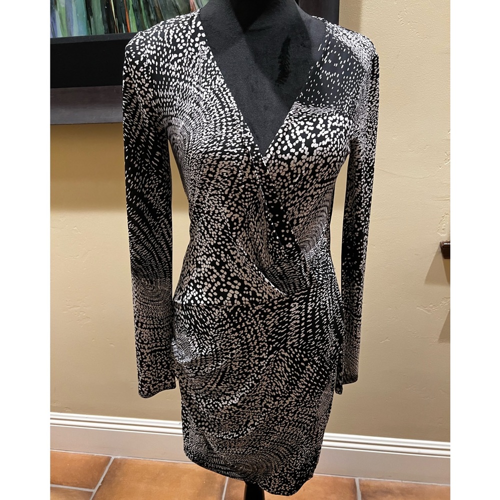 BCBG Max Azria faux wrap dress XS